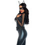 Эротический костюм супергероя-кошечки Leg Avenue Wicked Kitty L, комбинезон, пояс, маска, ушки