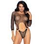 Эротическое боди Leg Avenue Top bodysuit with thong back Black
