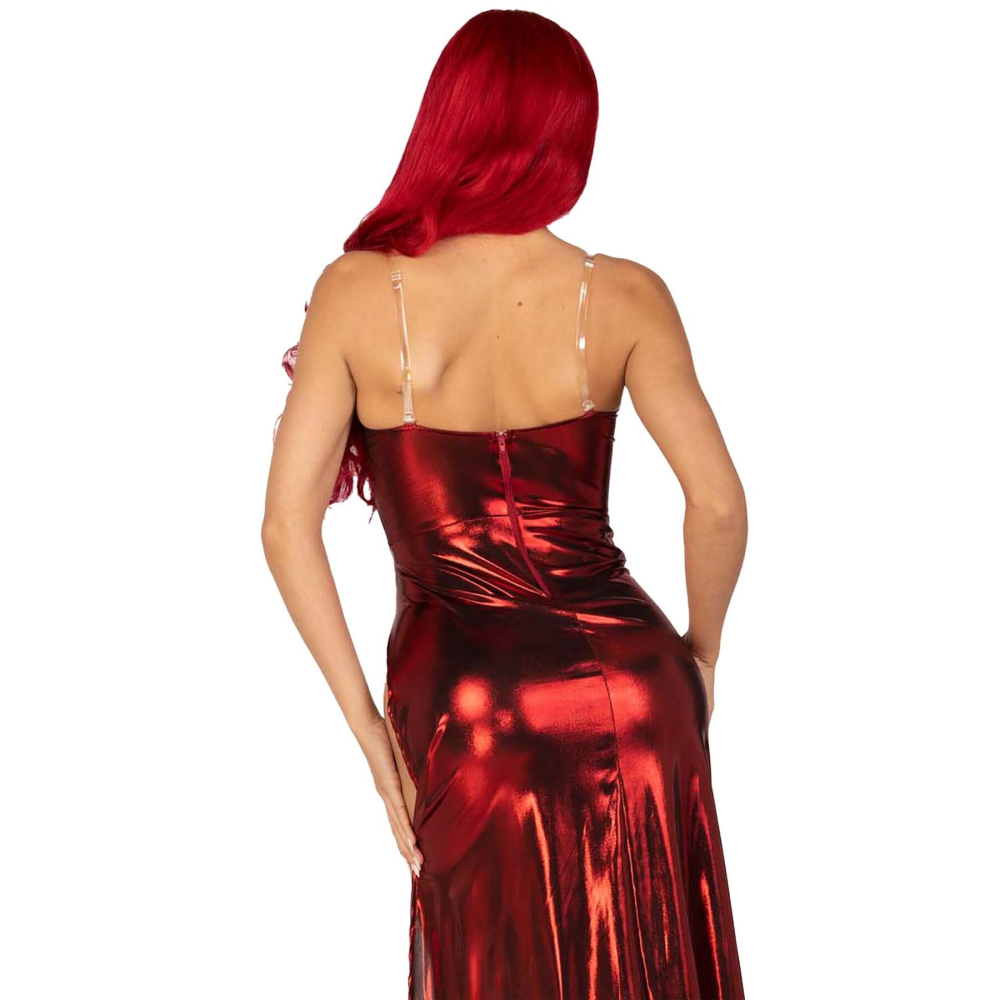 Эротическое платье Leg Avenue Shimmer bodysuit with skirt S