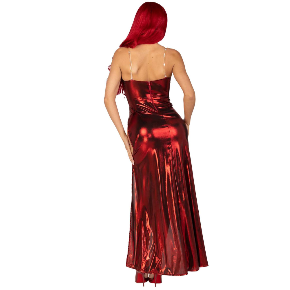 Эротическое платье Leg Avenue Shimmer bodysuit with skirt S
