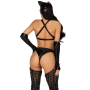Эротический костюм кошечки-госпожи Leg Avenue Mistress Kitty L, перчатки, комбинезон, маска