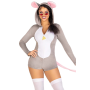 Комбинезон-костюм мышки Leg Avenue Comfy Mouse XS, с капюшоном