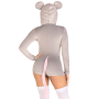 Комбинезон-костюм мышки Leg Avenue Comfy Mouse XS, с капюшоном