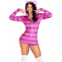 Комбинезон-костюм кошечки Leg Avenue Comfy Cheshire XS, с капюшоном