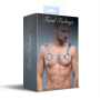 Мужская портупея на грудь Feral Feelings - Bulldog Harness Trasparent