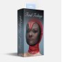 Маска сердце сетка с полностью закрытым лицом  Feral Feelings - Hearts Mask Red/Black
