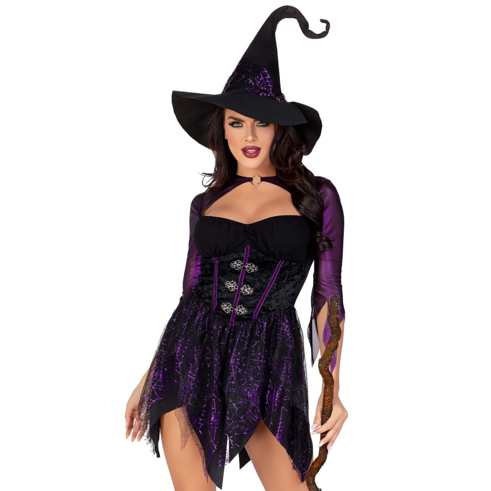 Костюм ведьмы Leg Avenue Mystical Witch L, платье, шляпа