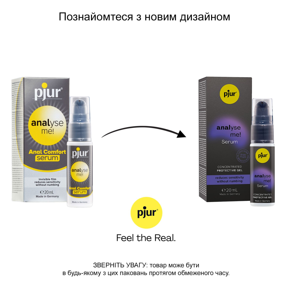 Расслабляющий анальный гель pjur analyse me! Serum 20мл, создает пленку, концентрированный