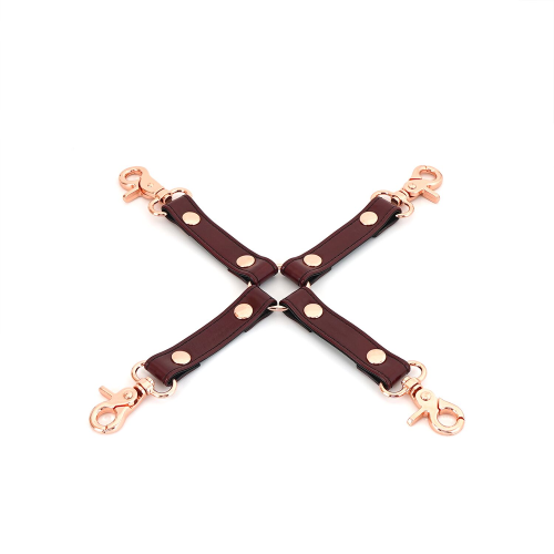 Кожаная крестовина Liebe Seele Wine Red Hogtie