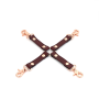 Кожаная крестовина Liebe Seele Wine Red Hogtie