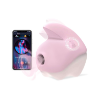 Вакуумный клиторальный смарт-стимулятор Magic Motion Unicorn Pink с вибрацией