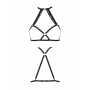 Портупея из стреп с кружевом Passion Exclusive LORRY BRA S/M, black