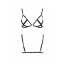 Открытый бюстгальтер-стрепы Passion Exclusive NICKY BRA S/M, black