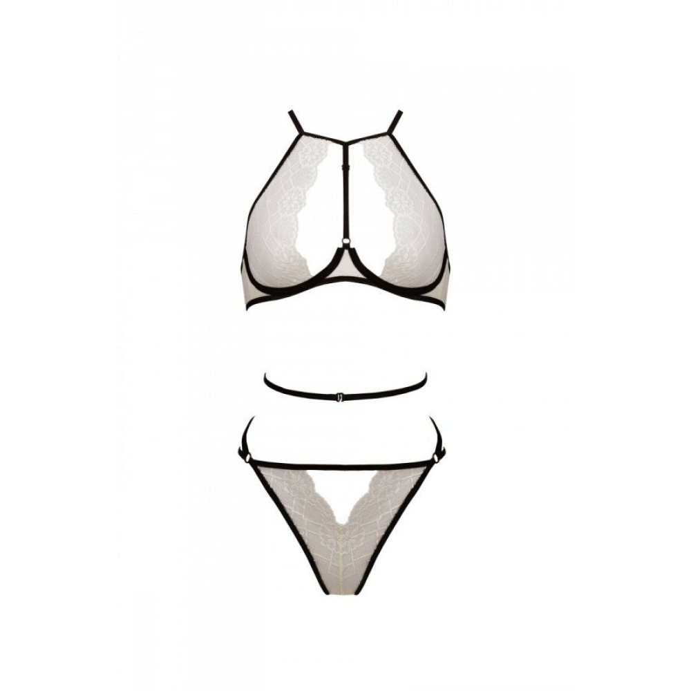 Комплект белья Passion CHIKA SET, L/XL, cream, топ, трусики