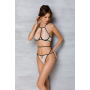Комплект белья Passion CHIKA SET, XXL/XXXL, cream, топ, трусики