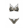 Комплект Passion LORINA SET, S/M, beige, бюстгальтер и трусики