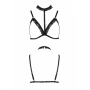 Бюстгальтер-стрепы с чокером Passion Exclusive SHELLY BRA S/M, black