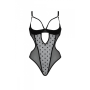 Эротическое боди Passion MARINA BODY, L/XL, black, с открытыми чашками