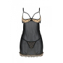 Эротический пеньюар Passion MARINA CHEMISE, L/XL, beige