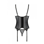 Корсет Passion MARINA CORSET, S/M, black, с открытыми чашками