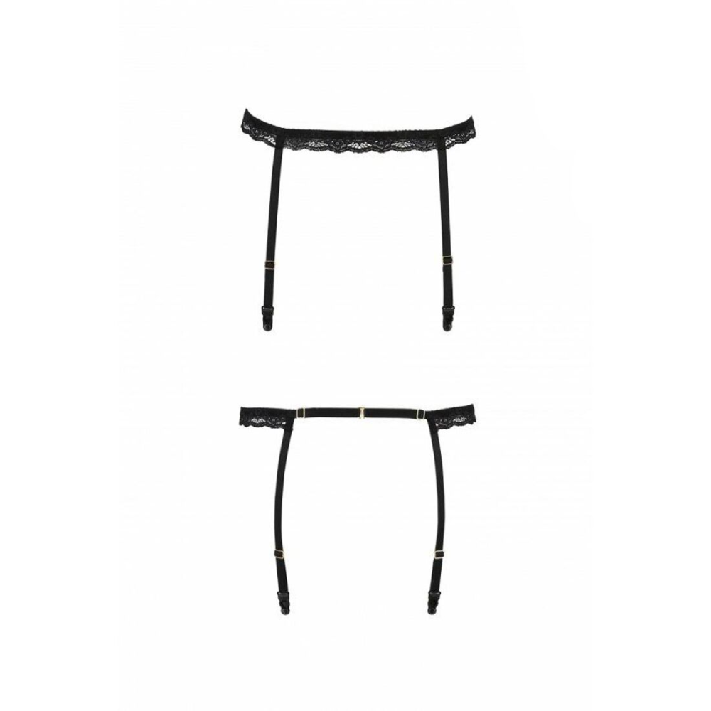 Пояс-стрепы для чулок Passion Exclusive SHELLY GARTER BELT S/M, black