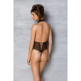 Эротическое боди Passion TRISHA BODY, S/M, black, с открытыми чашками