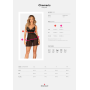 Эротический комплект Obsessive Chemeris babydoll & thong XL/2XL, пеньюар и стринги