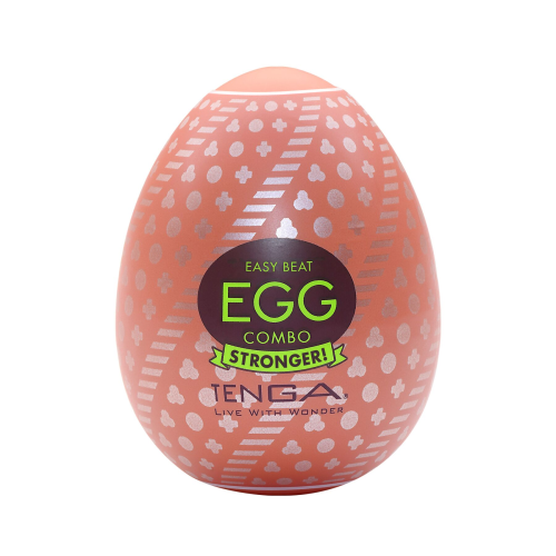 Мастурбатор-яйцо Tenga Egg Combo, плотный TPE, пробник лубриканта 5 мл