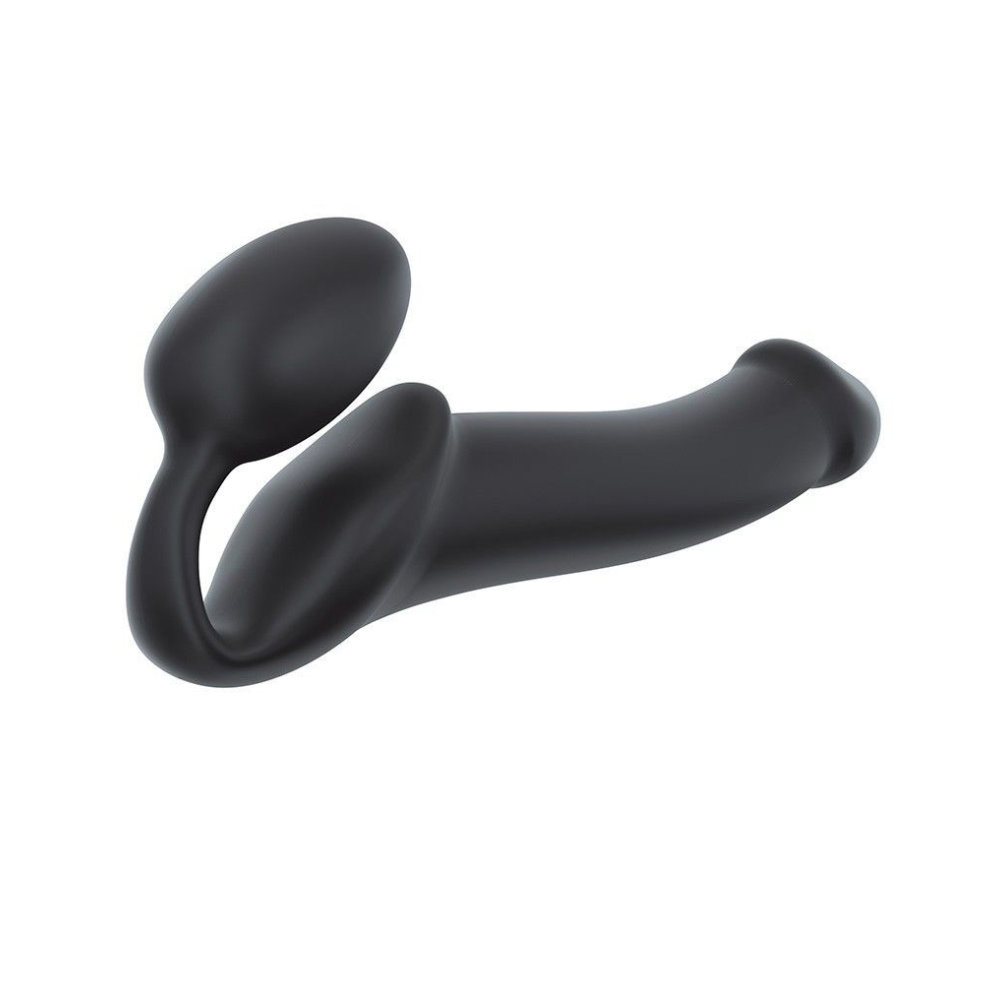 Безремневой страпон Strap-On-Me Black L, полностью регулируемый, диаметр 3,7см