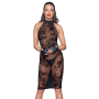 (SALE) Платье Noir Handmade F240 Midi tulle dress with velvet straps - L