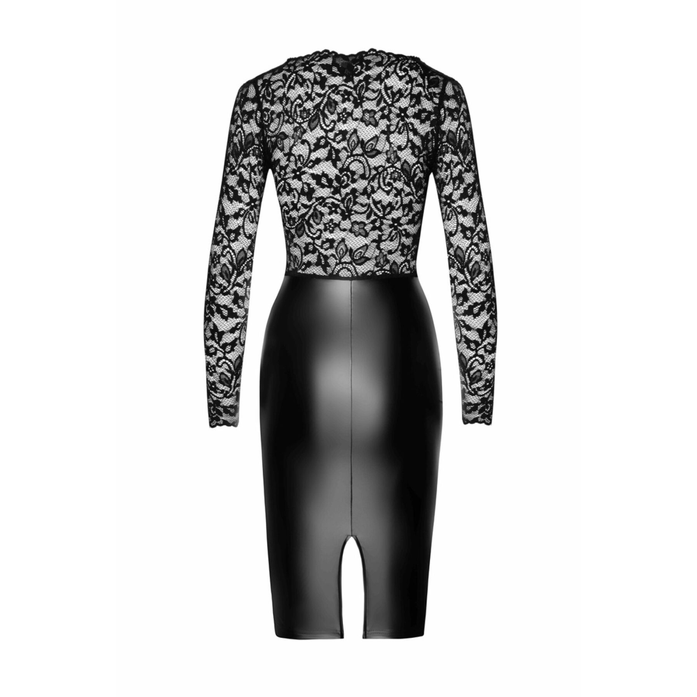 Платье Noir Handmade F295 Euphoria lace and wetlook midi dress - XXL