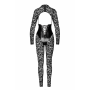 Комбинезон Noir Handmade F299 Enigma lace catsuit with underbust bodice - L