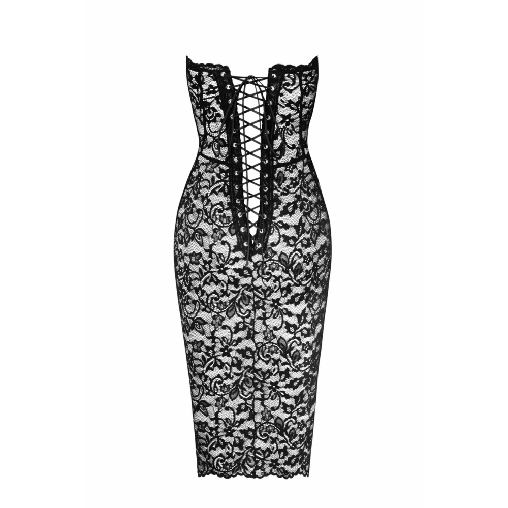 Платье Noir Handmade F301 Catalyst lace up midi dress - S