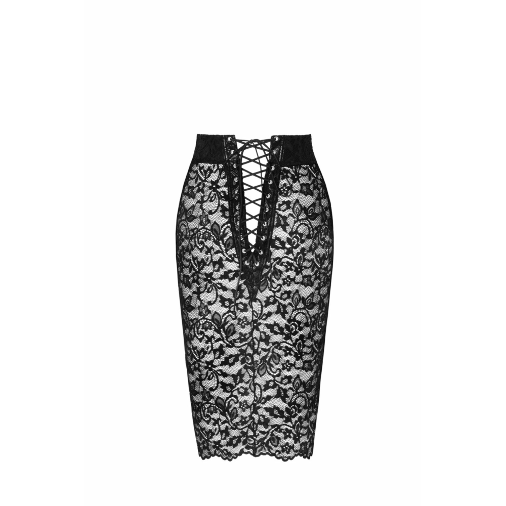 Юбка Noir Handmade F302 Ambivalence lace up midi skirt - XL