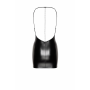 Платье Noir Handmade F307 Mirage wetlook mini dress with jewelry rhinestone chain - 3XL