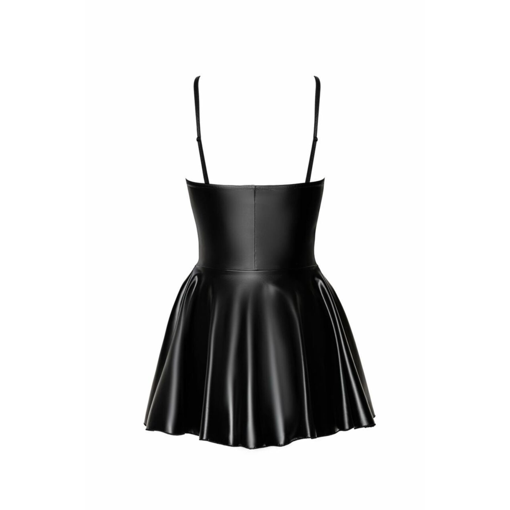 Платье Noir Handmade F308 Dreamer wetlook corset mini dress with front zipper - M