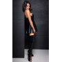 Платье Noir Handmade F308 Dreamer wetlook corset mini dress with front zipper - 3XL