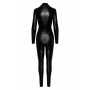 Комбинезон Noir Handmade F319 Caged wetlook catsuit with zippers and ring - 3XL