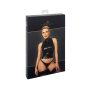 Топ Noir Handmade F324 Glam wetlook top with vinyl corset - S