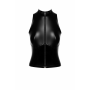 Топ Noir Handmade F324 Glam wetlook top with vinyl corset - M