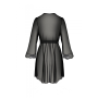 Пеньюар Passion AMBERLY PEIGNOIR black, L/XL, пояс в комплекте