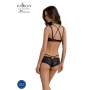 Комплект Passion DROSERA BIKINI black, S/M, бюстгальтер и трусики-кюлоты