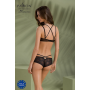 Комплект Passion DROSERA BIKINI black, S/M, бюстгальтер и трусики-кюлоты