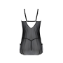Пеньюар Passion DROSERA CHEMISE black, S/M, кружевной лиф со стрепами, трусики в комплекте