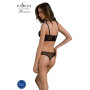 Комплект Passion DROSERA SET black, L/XL, сетка+кружево, бюстье и трусики танга