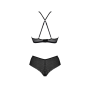 Комплект Passion KERRIA BIKINI black, XXL/XXXL, бралетт и трусики-бикини