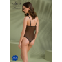 Боди Passion KERRIA BODY black, L/XL, с высокими вырезами и верхом балконет