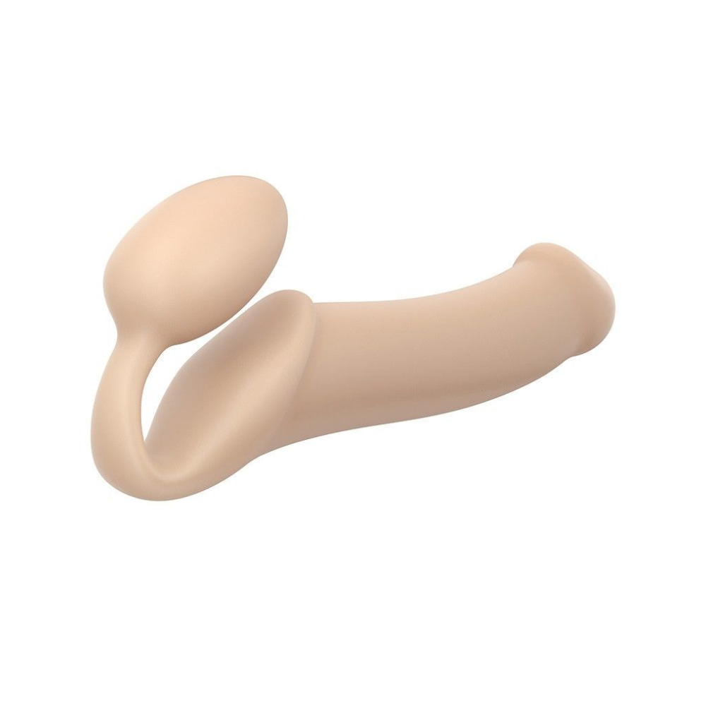 Безремневой страпон Strap-On-Me Flesh XL, полностью регулируемый, диаметр 4,5см