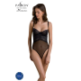 Боди Passion KERRIA BODY black, S/M, с высокими вырезами и верхом балконет