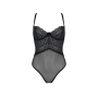 Боди Passion KERRIA BODY black, S/M, с высокими вырезами и верхом балконет